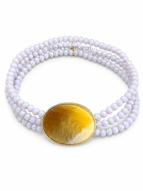 Plunder Exclusive Private Label Purple Beaded Wrap Bracelet Retired Design NEW